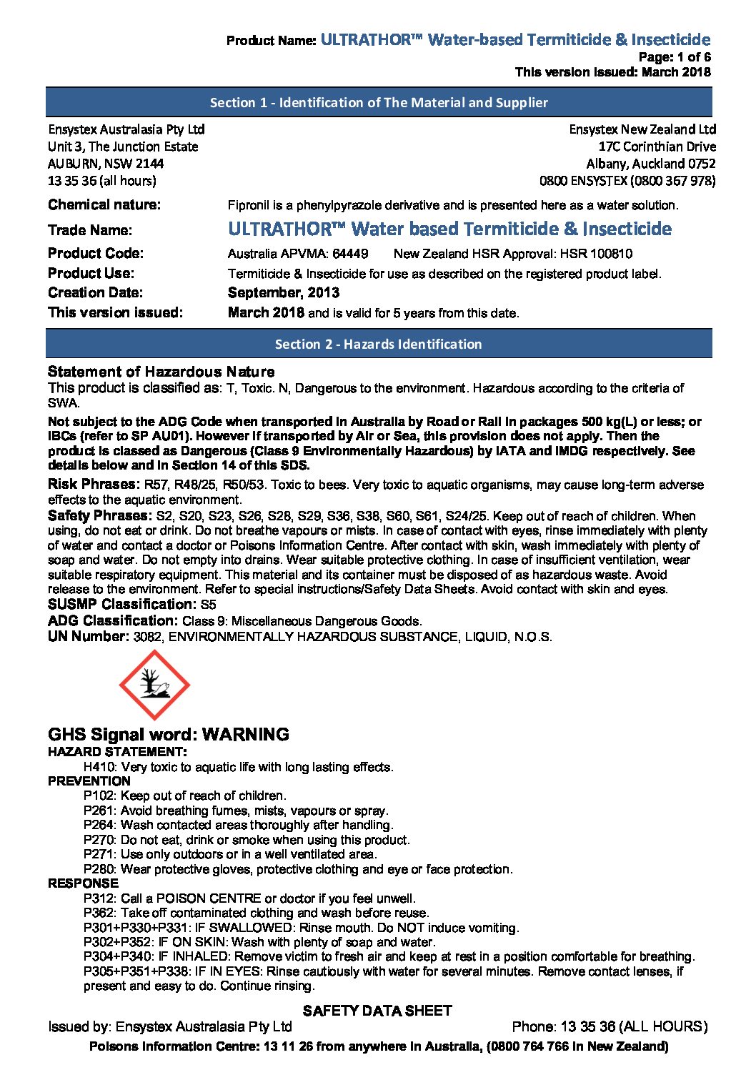 Safety Data Sheets - Pestproof