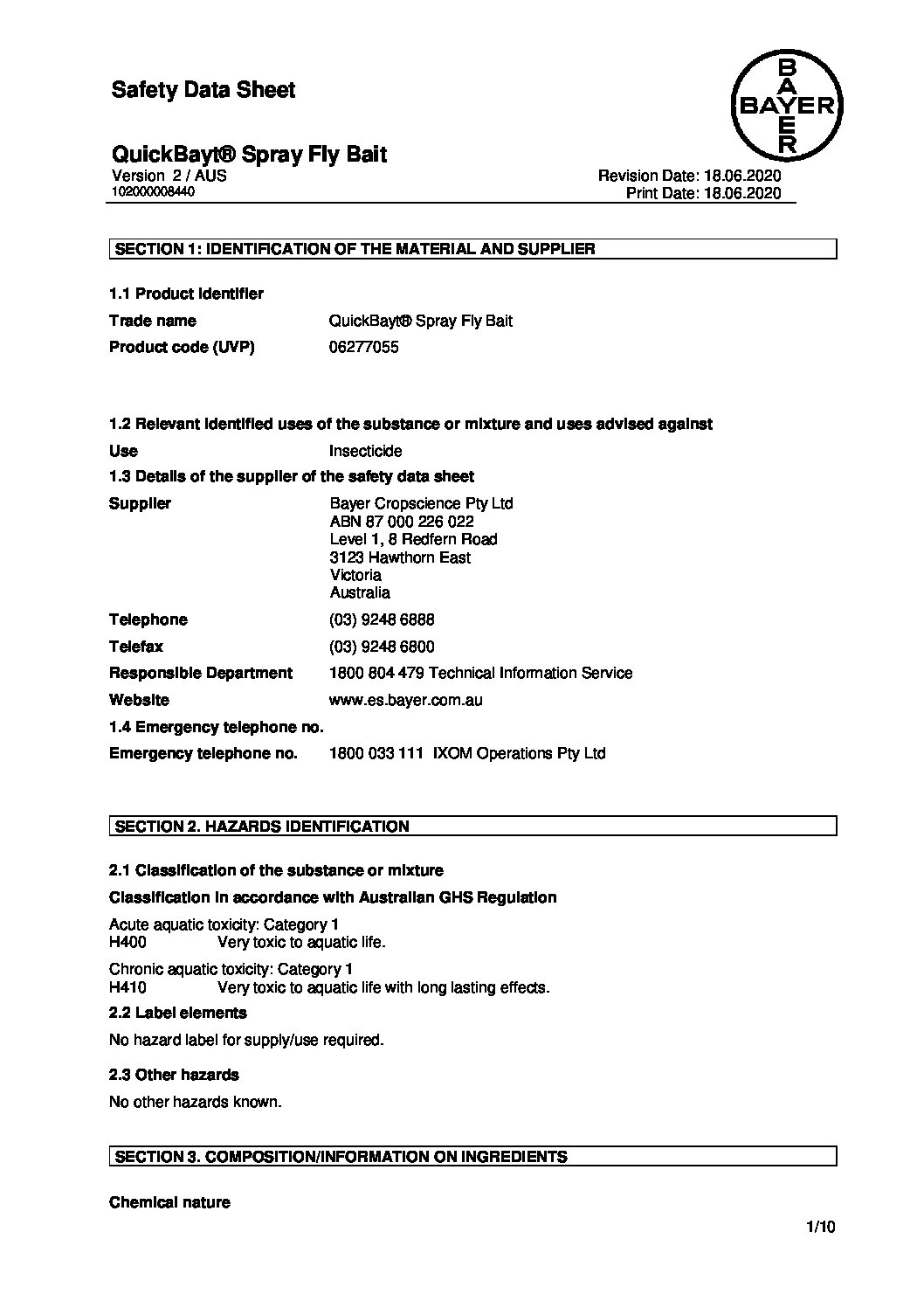 Safety Data Sheet Material Safety Data Sheets Diversey